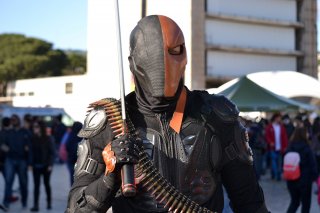 Comicon 2016: un cosplayer durante l'ultima giornata della manifestazione