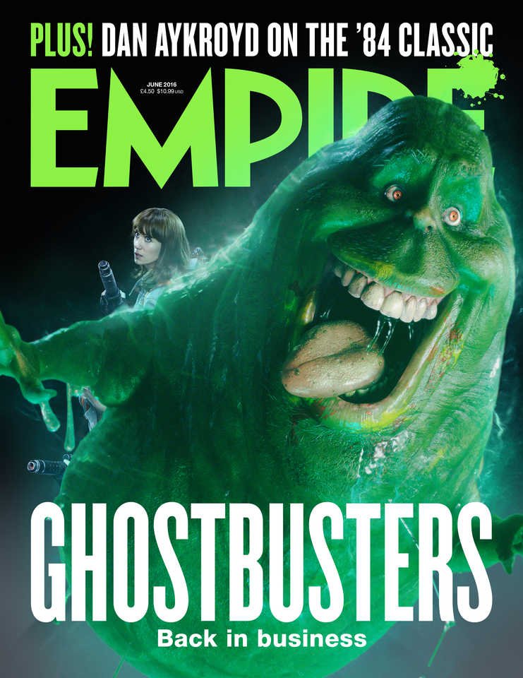 Ghostbusters: la cover di Empire con Slimer (giugno 2016)