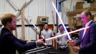 I Principi Harry e William sul set di Star Wars: ep. VIII