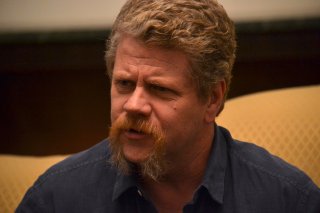 The Walking Dead: Michael Cudlitz in uno scatto durante le interviste a Napoli