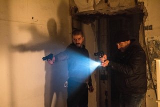 Falchi: Michele Riondino e Fortunato Cerlino in una scena del film