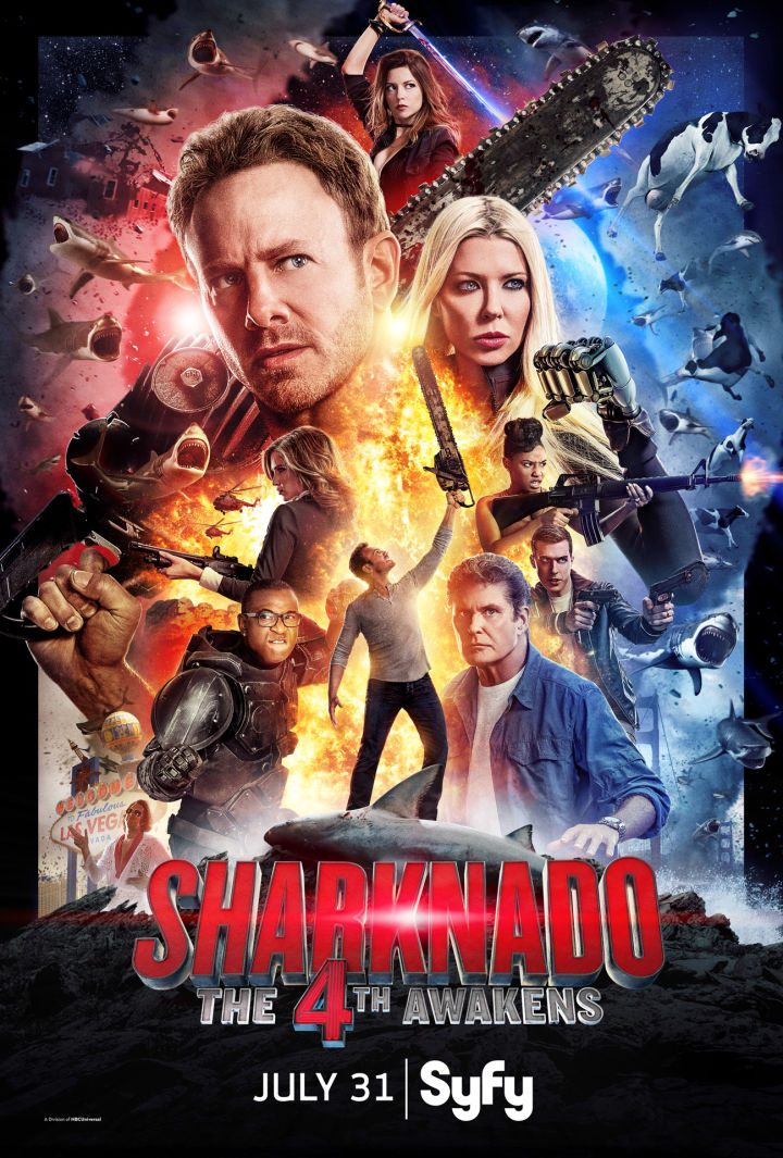 Sharknado The 4th Awakens: il poster del film tv