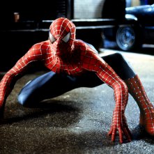 Spider-Man: un'immagine dell'eroe nel film di Sam Raimi