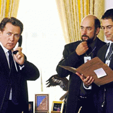 West Wing: Martin Sheen e Rob Lowe in una foto della serie