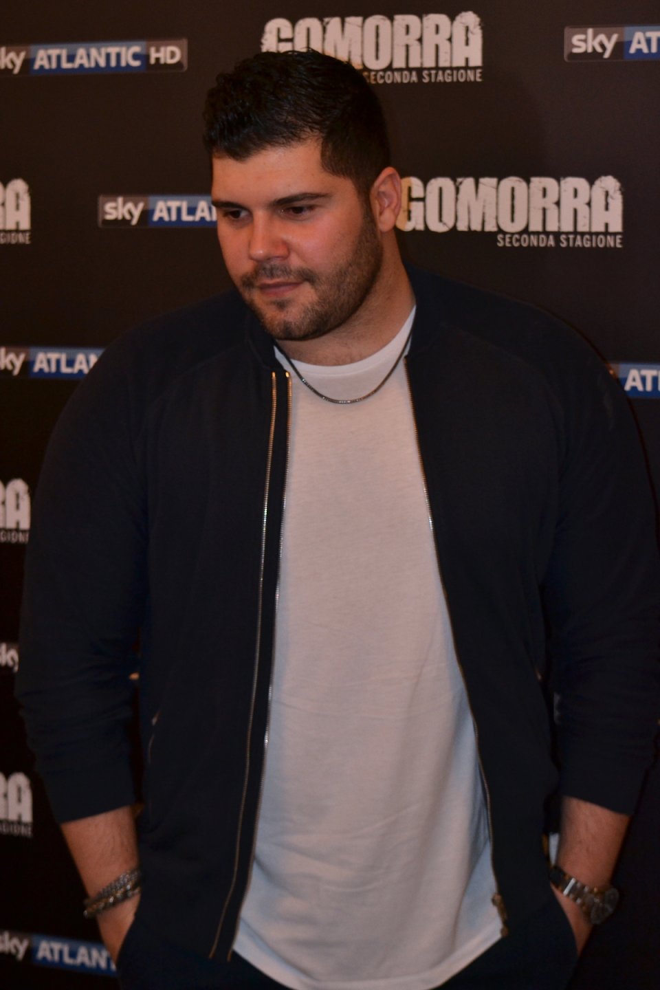 Gomorra seconda stagione: Salvatore Esposito al photocall della seconda stagione