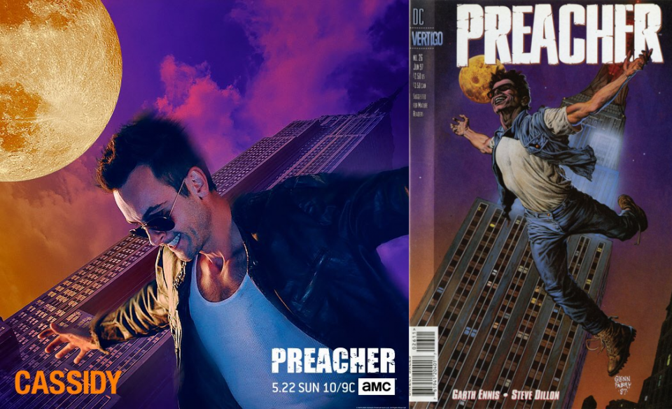 Preacher: il nuovo poster dedicato a Cassidy omaggia la locandina ufficiale