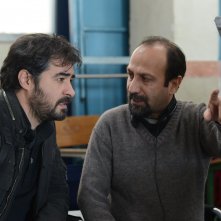 The Salesman: il regista Asghar Farhadi e Shahab Hosseini sul set del film