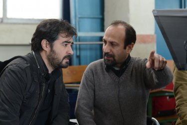 The Salesman: il regista Asghar Farhadi e Shahab Hosseini sul set del film