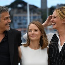 Money Monster: Jodie Foster, George Clooney e Julia Roberts al photocall di Cannes 2016