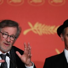 The BFG: Steven Spielberg e Mark Rylance durante la conferenza stampa
