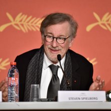 The BFG: Steven Spielberg durante la conferenza stampa a Cannes 2016