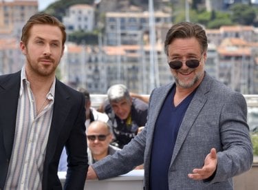 The Nice Guys: Ryan Gosling con Russell Crowe durante il photocall