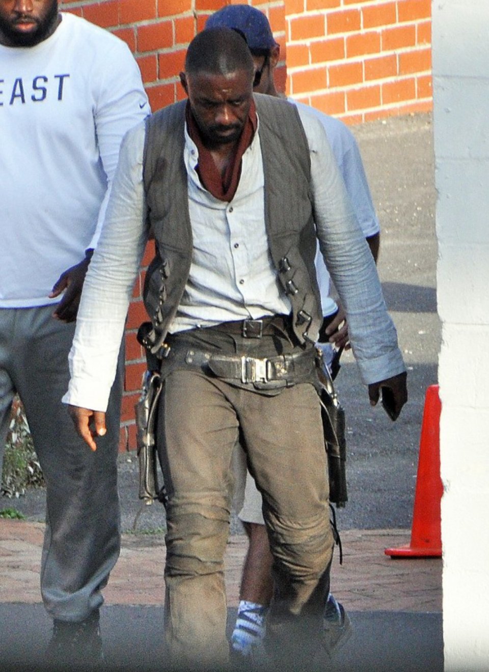 Idris Elba sul set di The Dark Tower