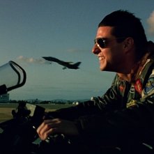 Tom Cruise in una scena di Top Gun