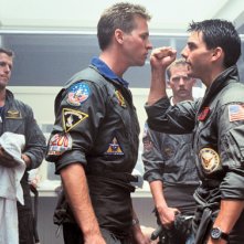 Tom Cruise con Val Kilmer in Top Gun