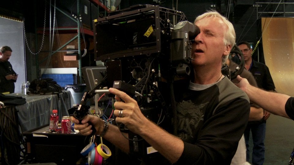 James Cameron sul set