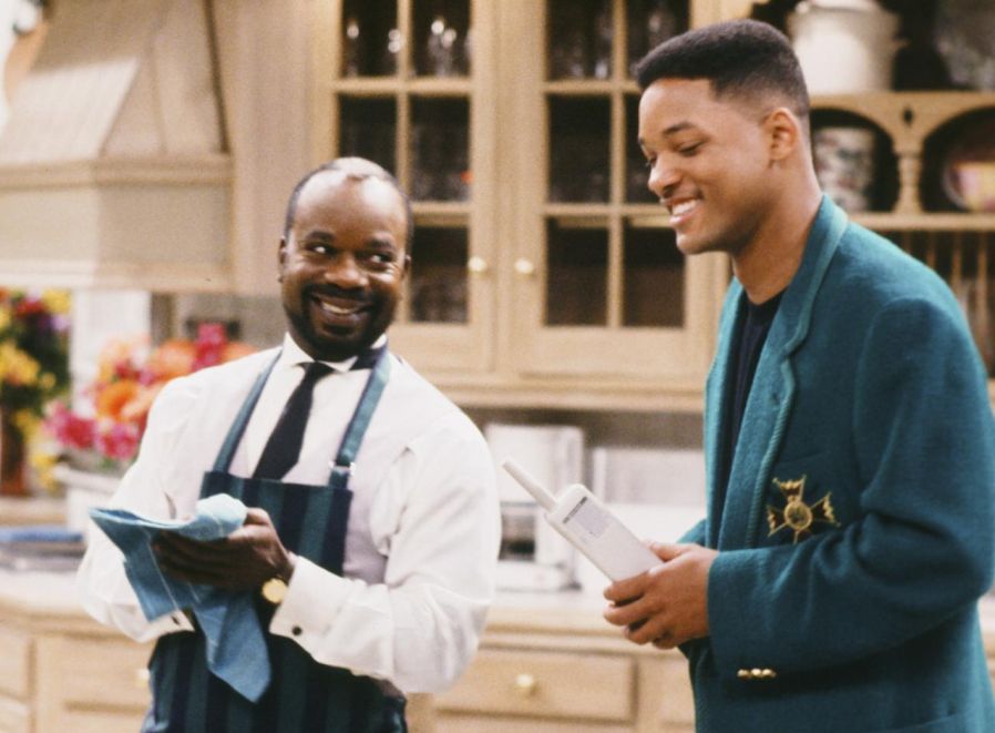 Will Smith con Joseph Marcell in Willy il principe di Bel Air