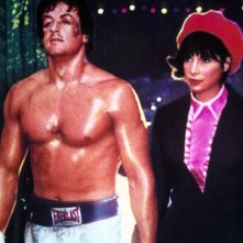 Rocky: Sylvester Stallone e Talia Shire in una scena del film