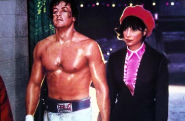 Rocky: Sylvester Stallone e Talia Shire in una scena del film