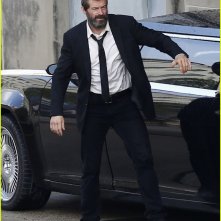 Hugh Jackman Beard Wolverine 3 Set Photos 11