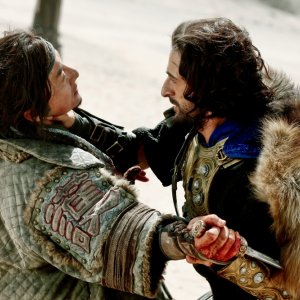 Dragon Blade: Jackie Chan e Adrien Brody in una scena del film