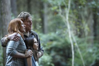 Pete's Dragon: Robert Redford, Bryce Dallas Howard e Oona Laurence in una scena del film
