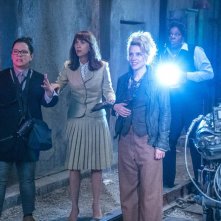 Ghostbusters: Melissa McCarthy, Leslie Jones, Kristen Wiig e Kate McKinnon in una scena del film