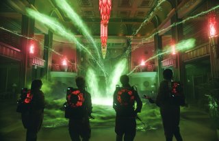 Ghostbusters: un momento d'azione del film