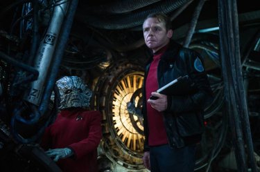 Star Trek Beyond: Simon Pegg in un momento del film