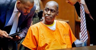 L'attore Michael Jace durante il processo per omicidio, 2016