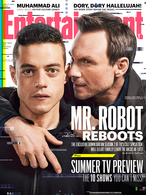 Mr. Robot: Rami Malek e Christian Slater sulla copertina di EW