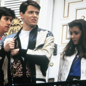 Una pazza giornata di vacanza: Matthew Broderick, Mia Sara ed Alan Ruck in una scena