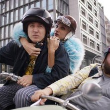 Solo per il weekend: Alessandro Roja, Francesca Inaudi e Stefano Fresi in una scena del film