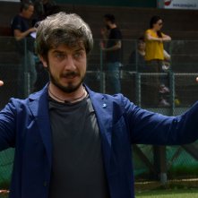 I babysitter: Paolo Ruffini scherza con i fotografi