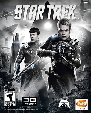 Chris Pine e Zachary Quinto sulla copertina del video game Star Trek