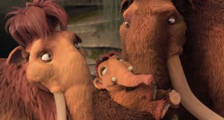 L'era glaciale 3 - L'alba dei dinosauri: Manny. Elllie e Pesca