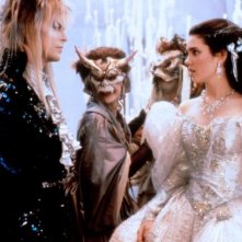 Labyrinth - Dove tutto è possibile: David Bowie e Jennifer Connelly in una scena del film
