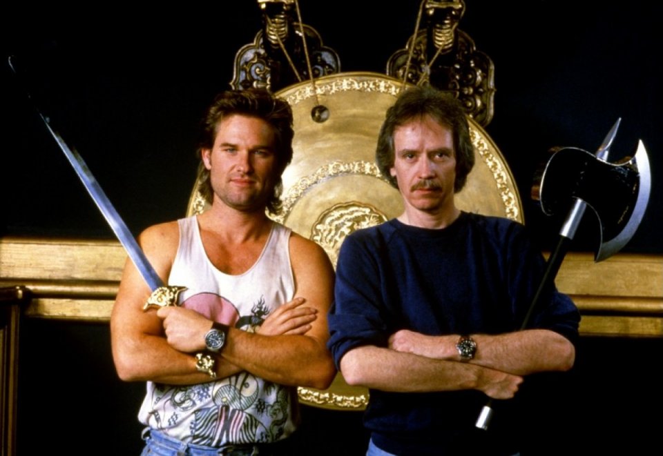 Grosso guaio a Chinatown: Kurt Russell e il regista John Carpenter in un'immagine promozionale