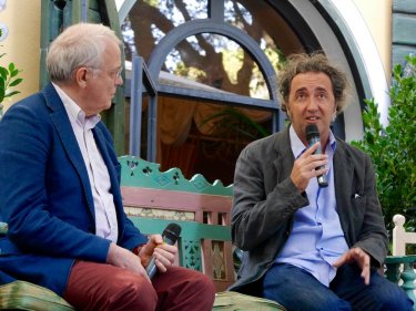 Paolo Sorrentino e Paolo Mereghetti a Parlare di cinema a Castiglioncello 2016