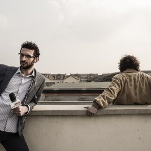 Press - Storie di false verità: Mario Acampa in un momento del film