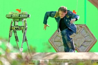 Star Trek Beyond: Anton Yelchin durante le riprese