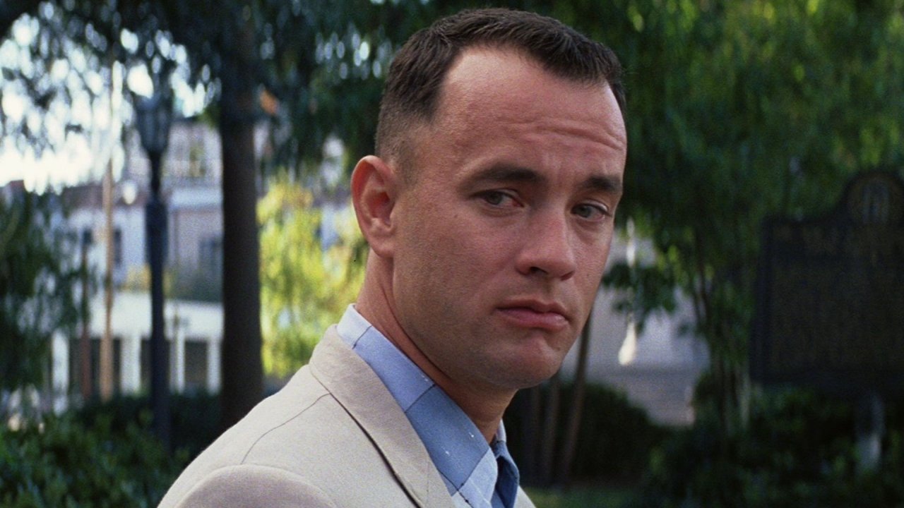Tom Hanks in una scena di Forrest Gump