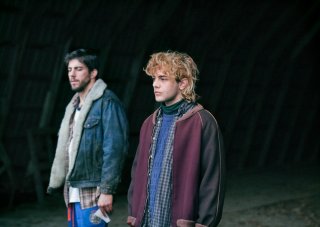 Tom à la ferme: Pierre-Yves Cardinal e Xavier Dolan in un momento del film