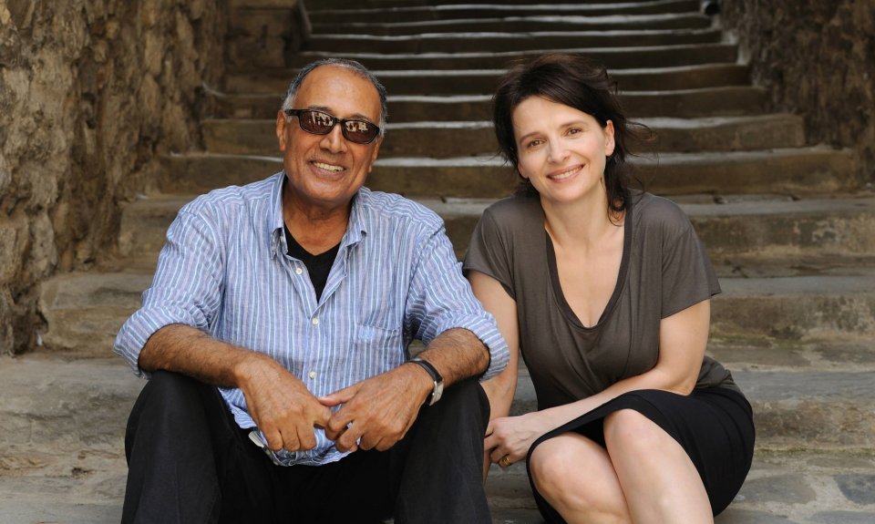 Kiarostami sul set di Copia Conforme con Juliette Binoche