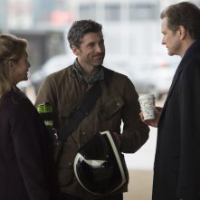 Bridget Jones's Baby: Renée Zellweger, Colin Firth e Patrick Dempsey in una scena del film
