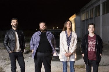 Al posto tuo: Luca Argentero, Ambra Angiolini e Stefano Fresi in una scena del film