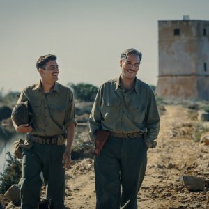 In guerra per amore: Pierfrancesco Diliberto e Andrea Di Stefano in una scena del film