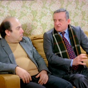 Gigi Reder e Lino Banfi in Vieni avanti cretino