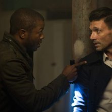 La notte del giudizio - Election Year: Frank Grillo ed Edwin Hodge in una scena del film