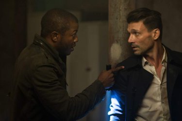 La notte del giudizio - Election Year: Frank Grillo ed Edwin Hodge in una scena del film